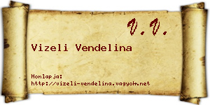 Vizeli Vendelina névjegykártya